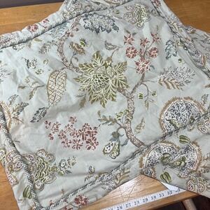 Croscill Floral Riviera Jacquard Standard Pillow Shams Set of 2 Sage Green